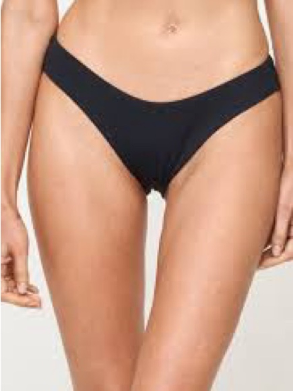 NWT SIZE L l*space Black Low-Rise Bikini Bottom